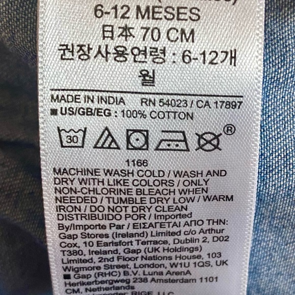 3 for $ 15 GAP baby denim Bubble shorts - Picture 7 of 7